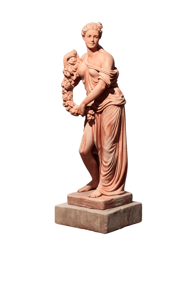 Primavera – Allégorie du printemps en terre cuite d’Impruneta par Poggi Ugo